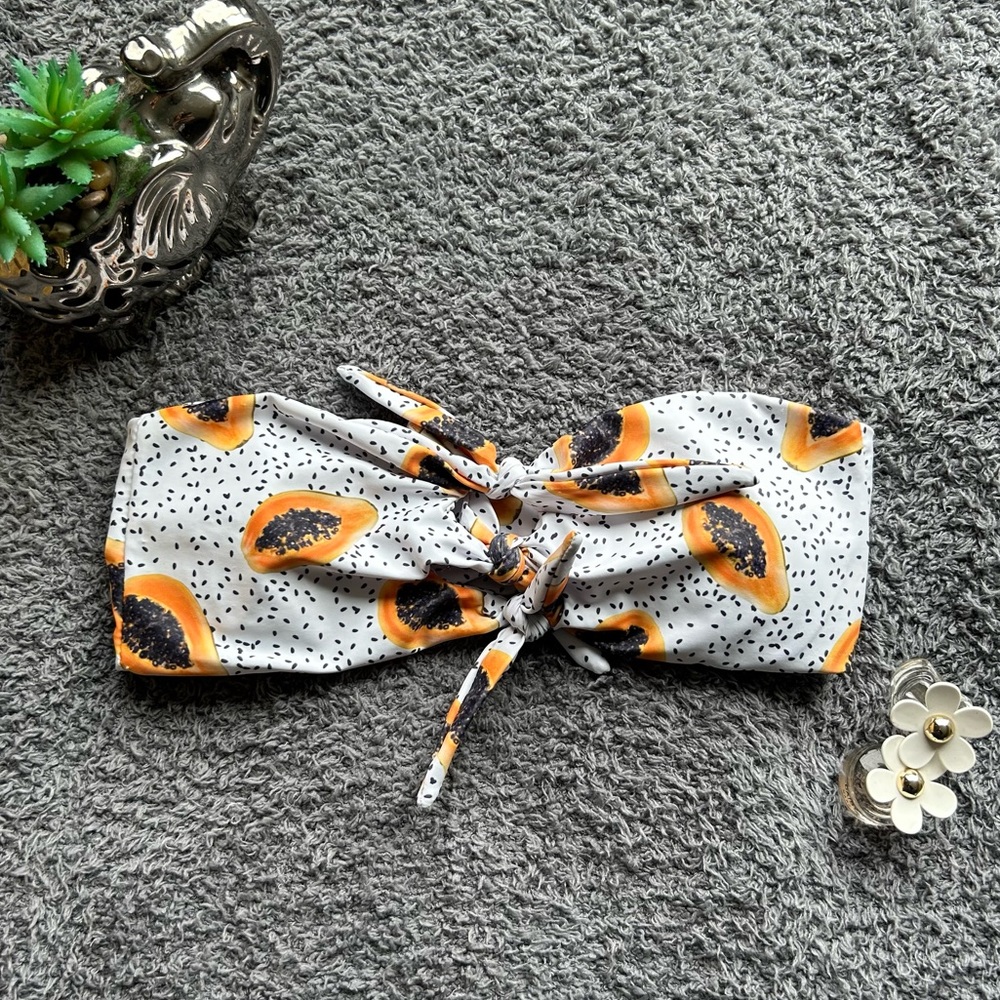 Papaya tube top bathing suit